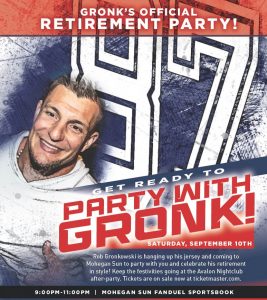 Mohegan Sun to host Rob Gronkowski's retirement party