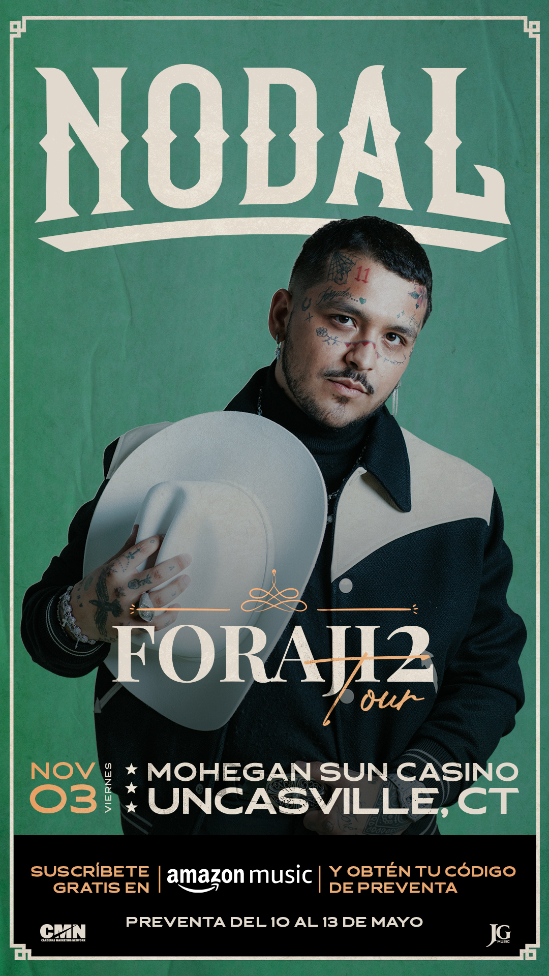 CMN Announces Christian Nodal U.S. Tour Titled “Foraji2 Tour 2023
