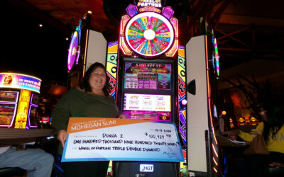 Lucky Mohegan Sun Guest Wins $100,929.93 on Wheel of Fortune Triple Double Diamond Slot Machine